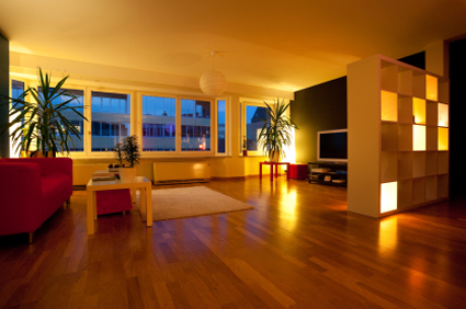 hardwood floor living room