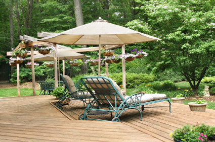 wooden deck